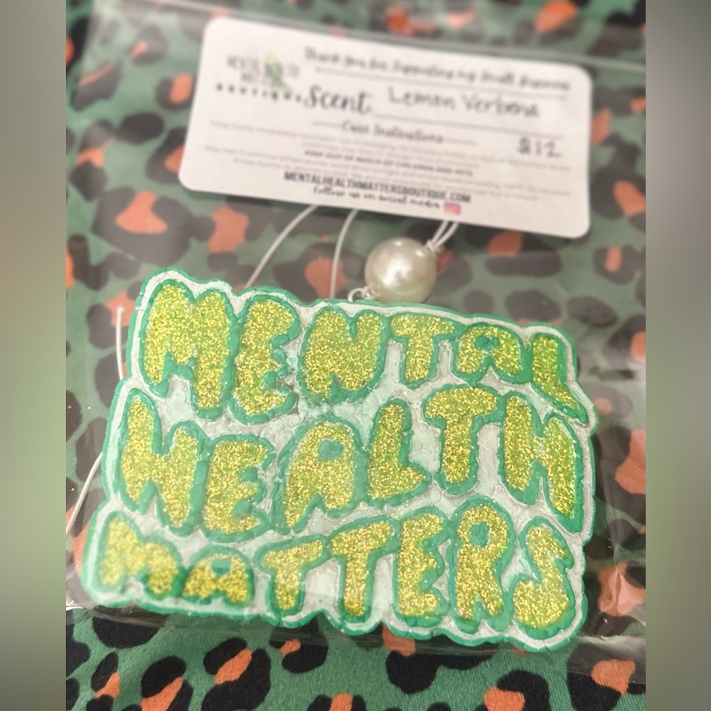 Mental Health Matters Freshie- car air freshener but can be hung anywhere